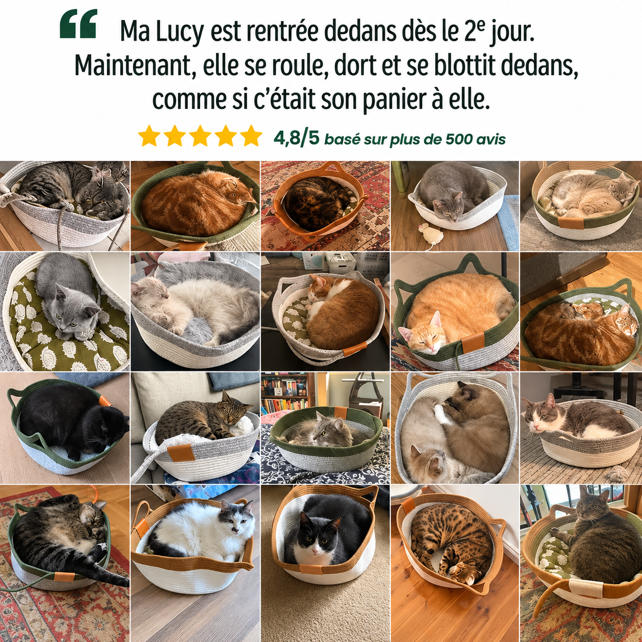 Panier pour chat CoconFélin™